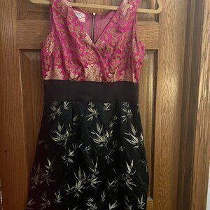 Sleeveless Metallic Dress